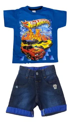 Conjunto Infantil Hot Wheels Carros Roupa Menino Aniversario Mercadolivre