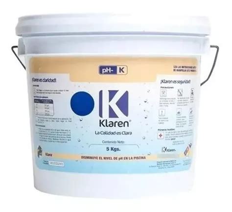 Regulador Para Alberca Para Bajar Ph Marca Klaren 5 Kgs Meses sin interés