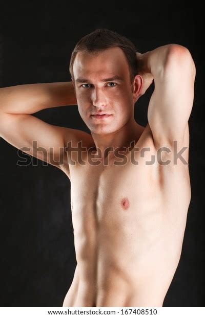 Portrait Naked Muscular Man Isolated On Stock Photo Shutterstock
