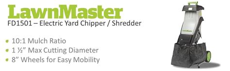 Lawnmaster Fd1501 Electric Chipper Shredder Lawn And