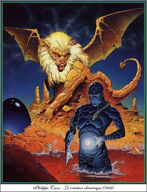 Le Createur Chimerique Philippe Caza Scifi Fantasy Art Science