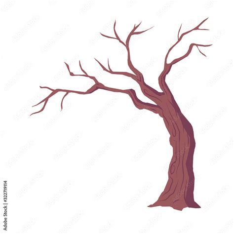 Tree With Naked Branches Stock Vector Adobe Stock