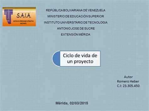 Ciclo De Vida De Un Proyecto Ppt Descarga Gratuita