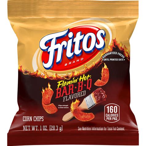 Fritos Flamin Hot Bar B Q Flavored Corn Chips SmartLabel