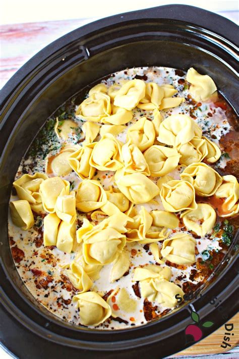 Crockpot Sausage Tortellini Soup Flavorful Salty Side Dish