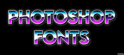 Photoshop Fonts Text Effect and Logo Design Font