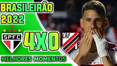 CALLERI MARCA 3 GOLS NA VITÓRIA DO SÃO PAULO 4X0 ATLÉTICO PR YouTube