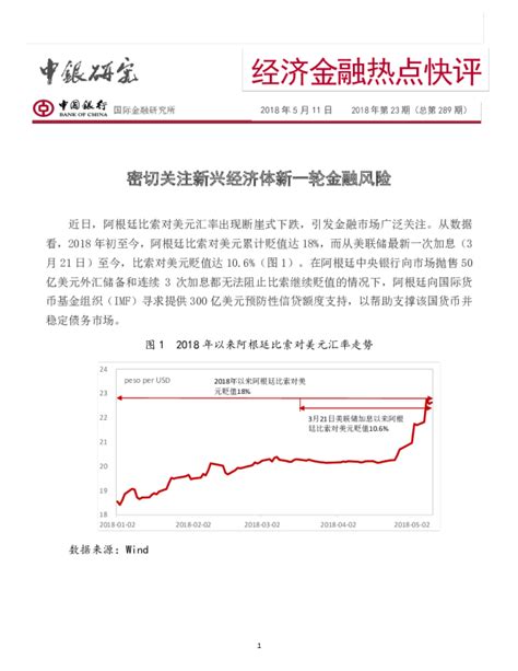 经济金融热点快评2018年第23期（总第289 期）：密切关注新兴经济体新一轮金融风险