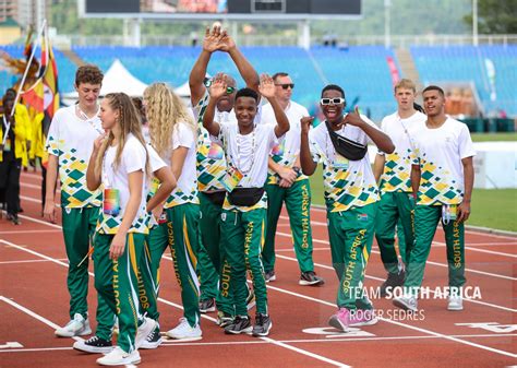 Photos Team Sa At Commonwealth Youth Games Opening Teamsa