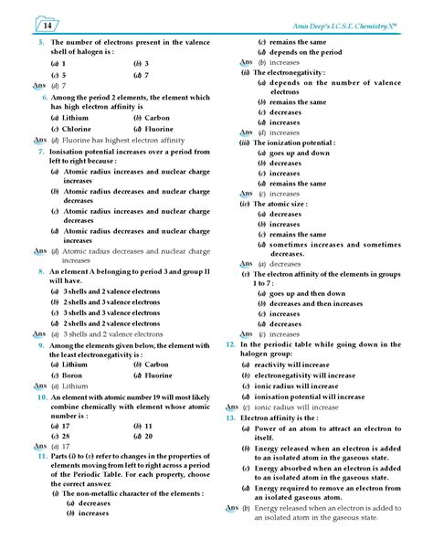 Arun Deeps Self Help To Icse Chemistry Class 10 2024 25 Edition