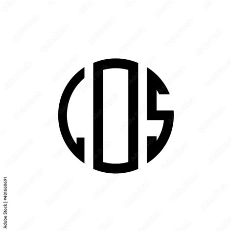 LDS letter logo design. LDS modern letter logo with black background ...