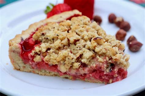 Strawberry Rhubarb Hazelnut Streusel Tart Diary Of A Mad Hausfrau