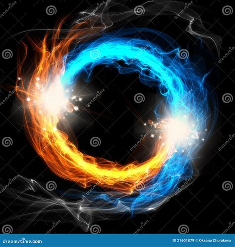 Fire And Ice Stock Illustration Illustration Of Design 21601879