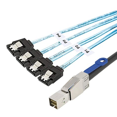 CableCreation SFF 8644 To 4 Sata 7 Pin Cable External Mini SAS HD SFF