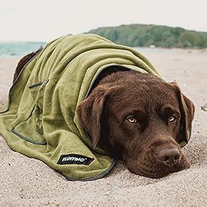 FLUFFINO Hundehandtuch Saugfähig Weich u Waschbar 2er Pack