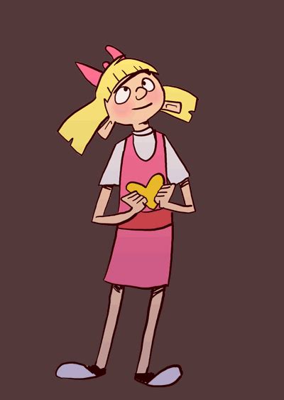 Гиф анимация Helga Pataki Хельга Патаки из мультфильма Hey Arnold