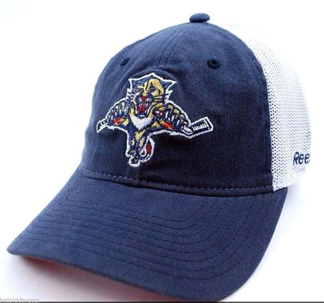 Florida Panthers Reebok Em46z Nhl Center Ice Slouch Hockey Cap Hat