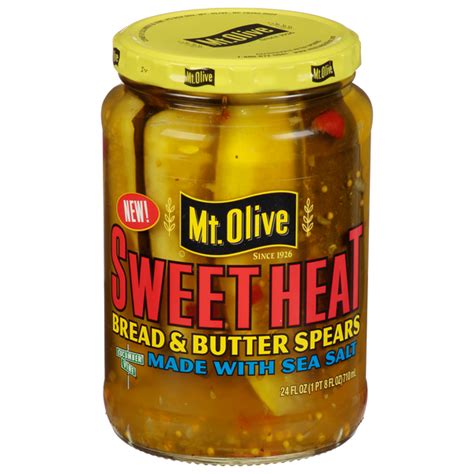 Save On Mt Olive Bread Butter Pickles Sweet Heat Made With Sea Salt