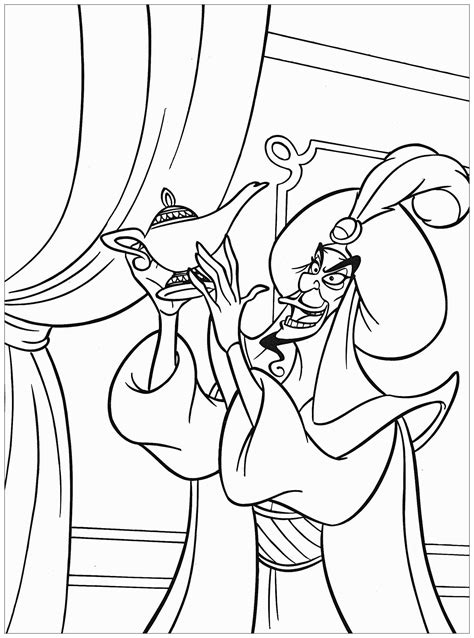 Jafar Coloriages D Aladdin Imprimer