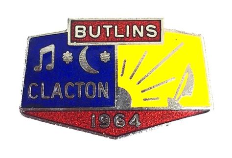 Sally Bosleys Badge Shop Butlins 1964 Clacton Holiday Camp Badge