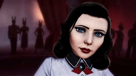 Elizabeth Bioshock Video Game Girls Blue Eyes Looking At Viewer