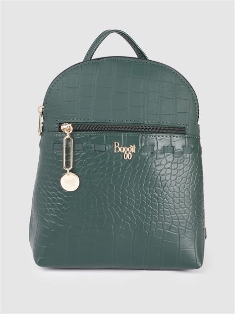 Buy Baggit Women Green Textured Backpack Backpacks For Women 19530768