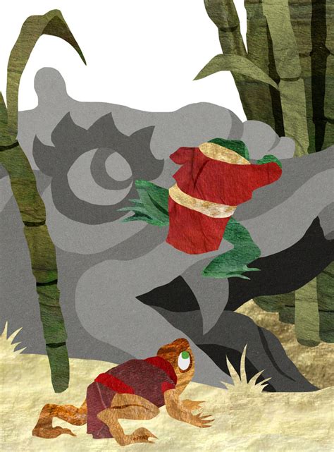 Иллюстрация Вторая часть иллюстрации-триптиха к сказе о жабе в