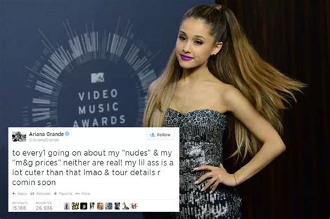 Ariana Grande Naked Photo Leak Singer Says Her Lil A Is A Lot Cuter Than That Mirror Online