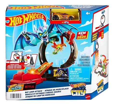 Hot Wheels Pista City Looping Ataque Do Morcego Mattel Htn78 Frete grátis
