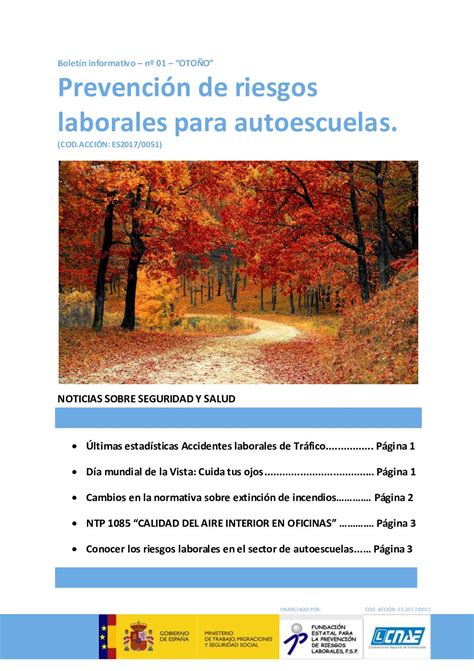 Calaméo BOLETÍN AUTOESCUELAS PRL Nº 1 OTOÑO