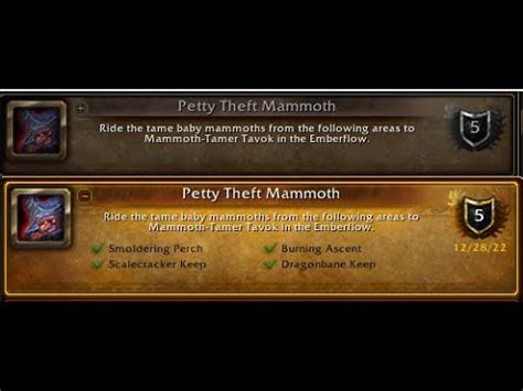 How To Do The Petty Theft Mammoth Achievement Youtube