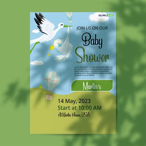 Baby Shower Flyers Guru Printables