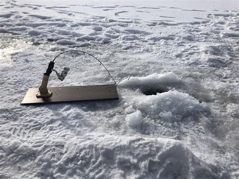 Homemade Ice Fishing Tip Ups