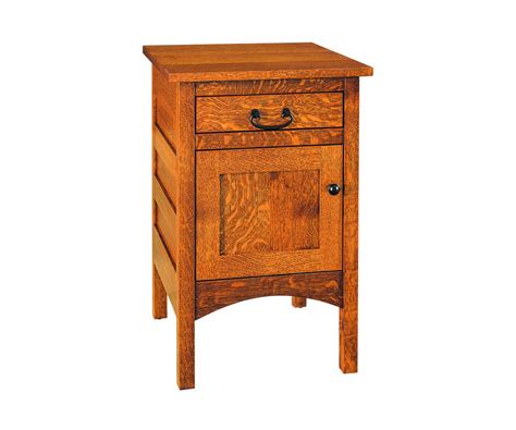 Granny Mission Door Drawer Nightstand Amish Furniture Haus