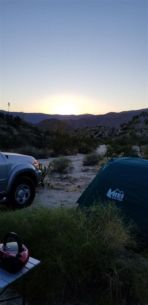 Desert camping in Anza Borrego State Park. : r/camping