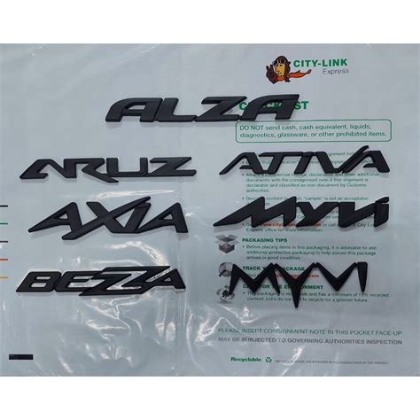 Perodua Alza Aruz Ativa Axia Myvi Bezza Viva Kelisa Kancil Aruz Front