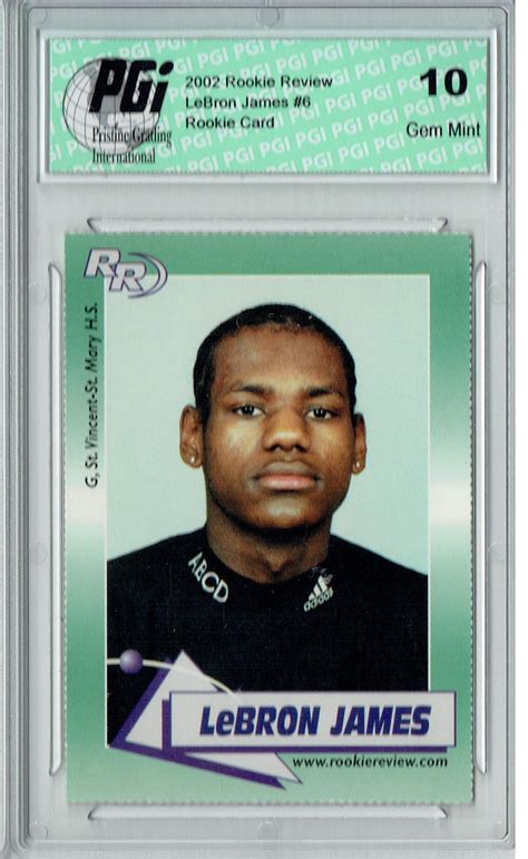 lebron james rookie card