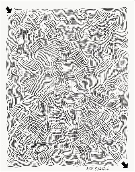 Difficult Printable Mazes For Adults