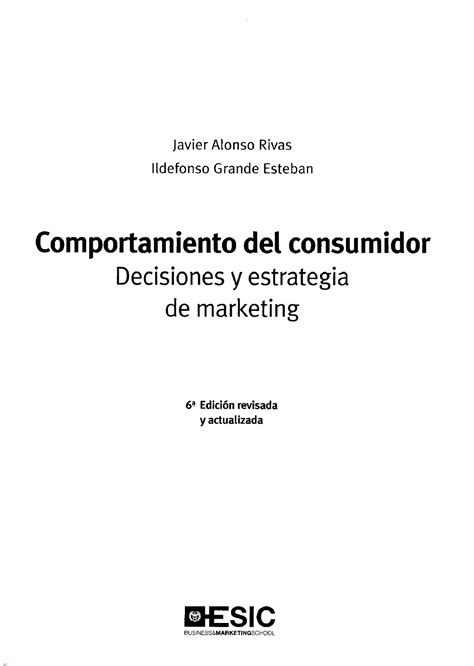 Indice Libro Comportamiento Del Consumidor Ja V Ie R A Lo N So Riv A