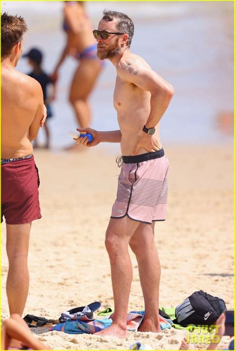 Photo Hamish Blake Shirtless Beach Day Photo Just Jared