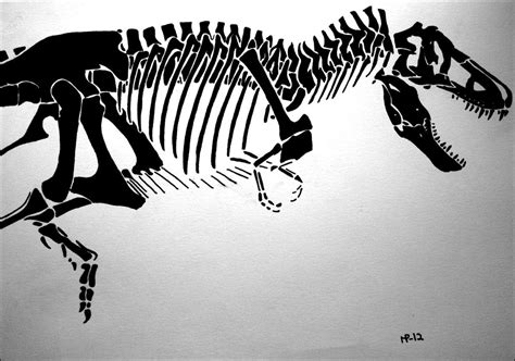 T-Rex skeleton by JOrte on DeviantArt