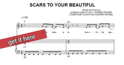 Free Score: Alessia Cara Scars To Your Beautiful Sheet Music, Chords ...