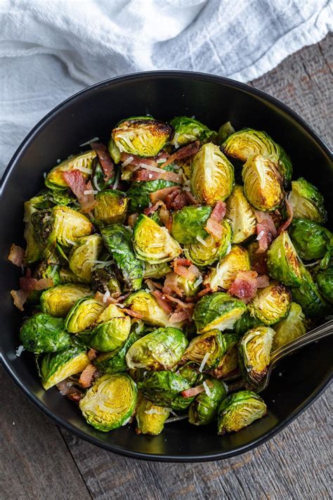 Crispy Parmesan Air Fryer Brussels Sprouts Momsdish