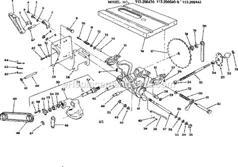 Craftsman 10 Table Saw Parts | Reviewmotors.co