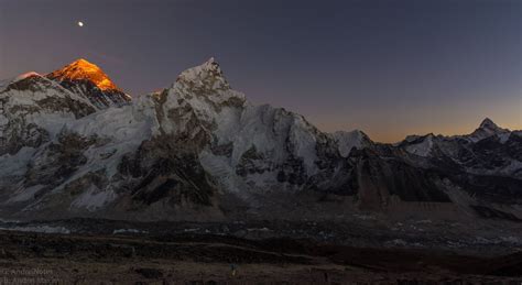 Rock mountain, Mount Everest, sky, stars, nature HD wallpaper ...