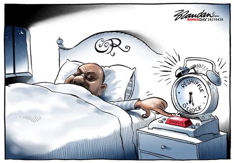 CARTOON Ramaphosas Cabinet Reshuffle On Snooze