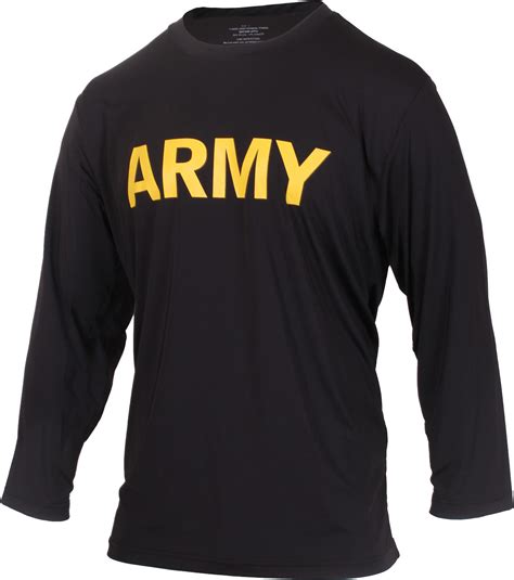 Black Long Sleeve Army Pt Shirt Army Navy Store