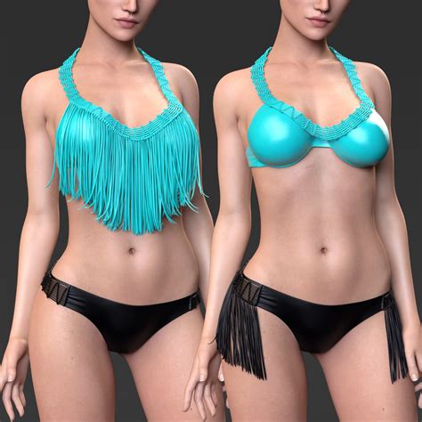 Dforce Still Summer Bikini Set For G F D Figure Assets Devianttuna