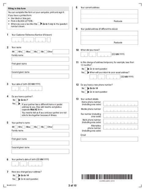 Mod Ac Form Fill Out Sign Online Dochub