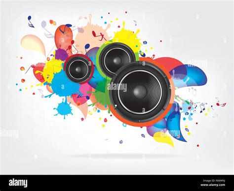 abstract music background with Sound Speaker Stock Vector Image & Art ...